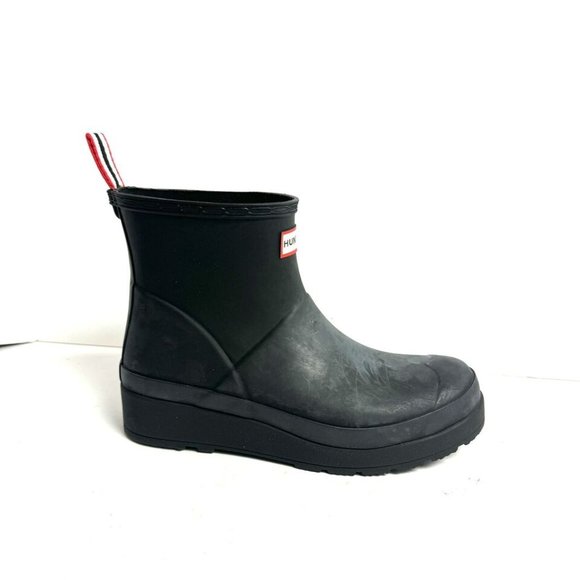 Hunter Womens Original Play Boot Short Black Size 8 M - Picture 1 of 8
